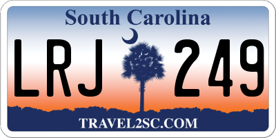 SC license plate LRJ249