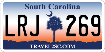 SC license plate LRJ269