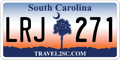 SC license plate LRJ271