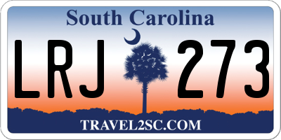 SC license plate LRJ273