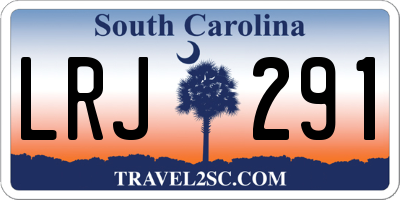SC license plate LRJ291