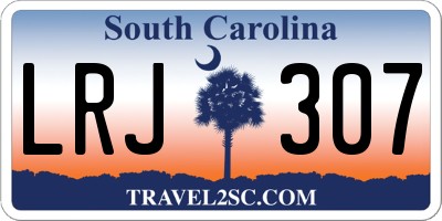 SC license plate LRJ307