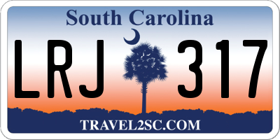 SC license plate LRJ317