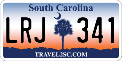 SC license plate LRJ341