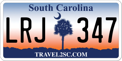 SC license plate LRJ347