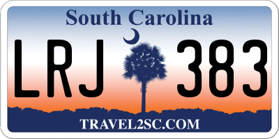 SC license plate LRJ383