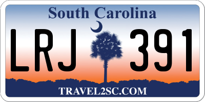 SC license plate LRJ391