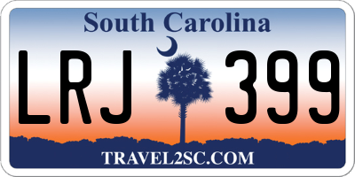 SC license plate LRJ399