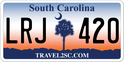 SC license plate LRJ420