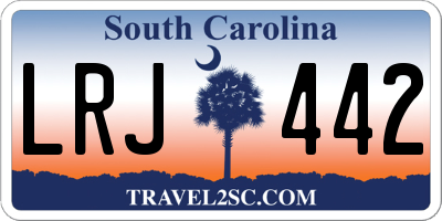 SC license plate LRJ442