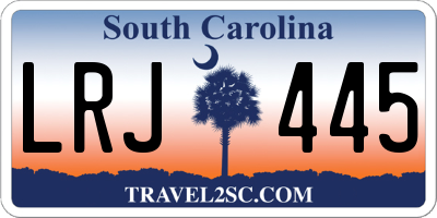 SC license plate LRJ445