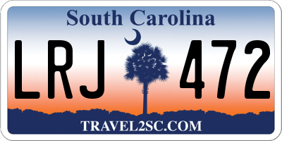SC license plate LRJ472