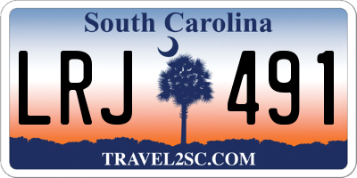 SC license plate LRJ491