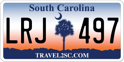 SC license plate LRJ497