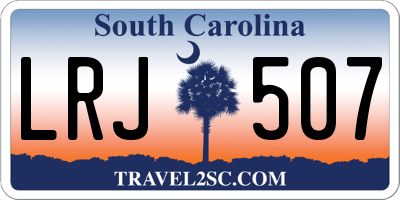 SC license plate LRJ507