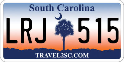 SC license plate LRJ515