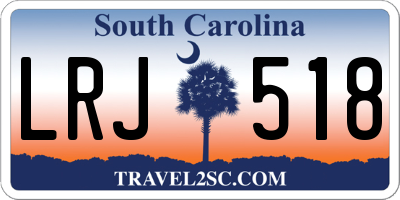 SC license plate LRJ518