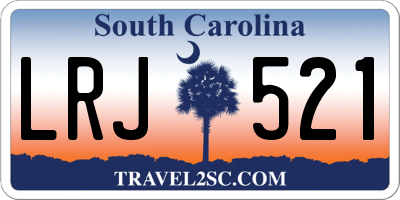 SC license plate LRJ521