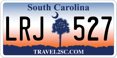 SC license plate LRJ527