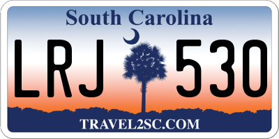 SC license plate LRJ530