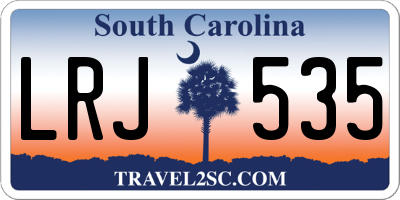 SC license plate LRJ535