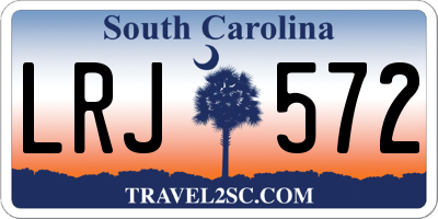 SC license plate LRJ572