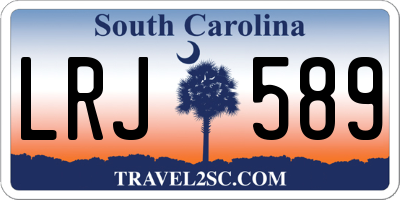SC license plate LRJ589