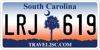 SC license plate LRJ619