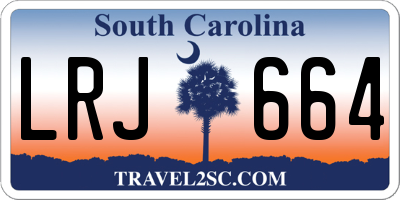 SC license plate LRJ664