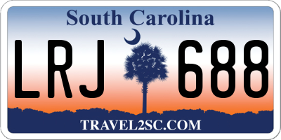 SC license plate LRJ688