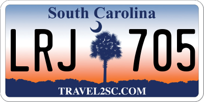 SC license plate LRJ705