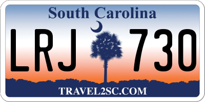 SC license plate LRJ730
