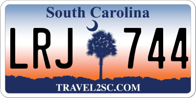 SC license plate LRJ744