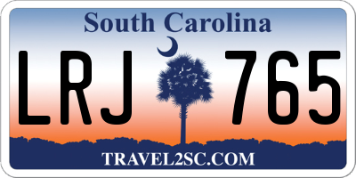 SC license plate LRJ765