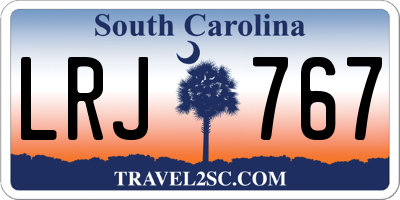 SC license plate LRJ767