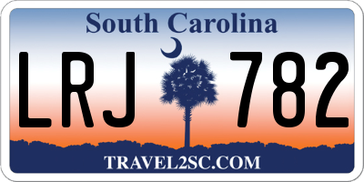 SC license plate LRJ782