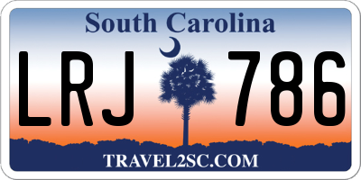 SC license plate LRJ786