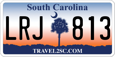 SC license plate LRJ813