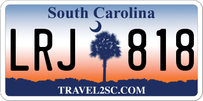 SC license plate LRJ818