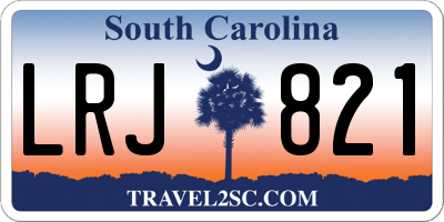 SC license plate LRJ821