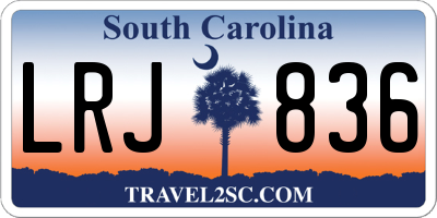 SC license plate LRJ836