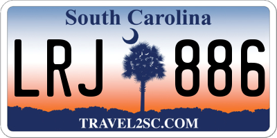 SC license plate LRJ886