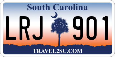 SC license plate LRJ901