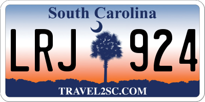 SC license plate LRJ924