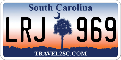 SC license plate LRJ969