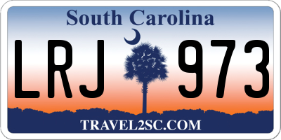 SC license plate LRJ973