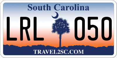 SC license plate LRL050