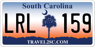 SC license plate LRL159