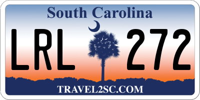 SC license plate LRL272