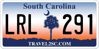 SC license plate LRL291